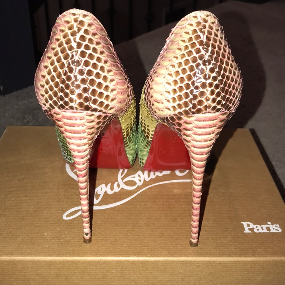 Multi Colored Python Christian Louboutin Pumps - image 3